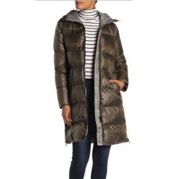 French Connection Hooded Puffer Coat sz XS [A29] - Picture 1 of 13